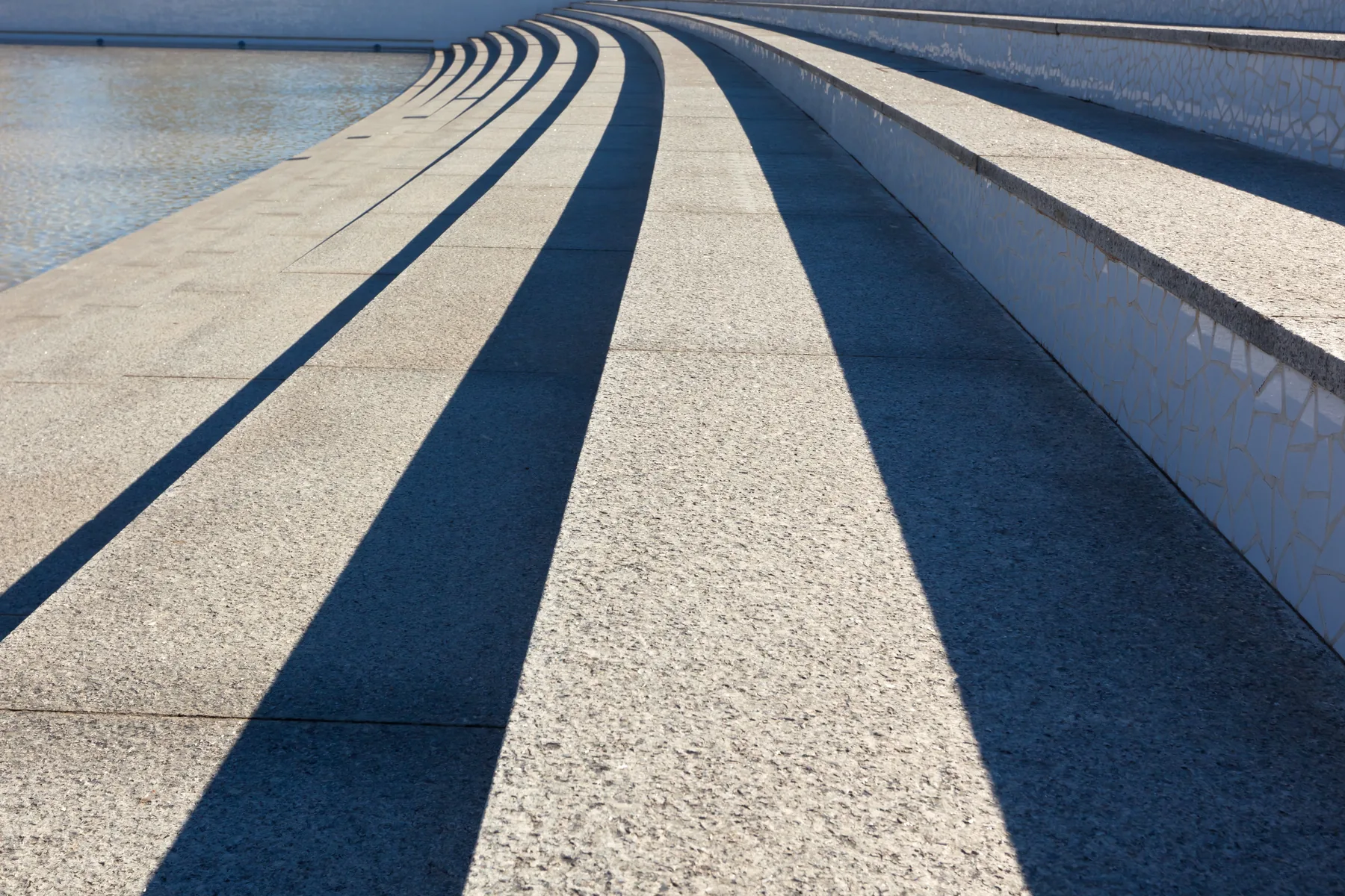 Clean architectural concrete surface